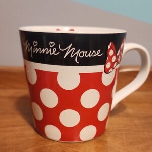 Disney Minnie Mouse Red and White Polka Dot Mug